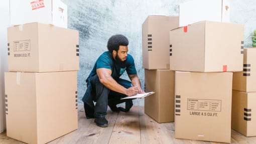 organising boxes for self storage